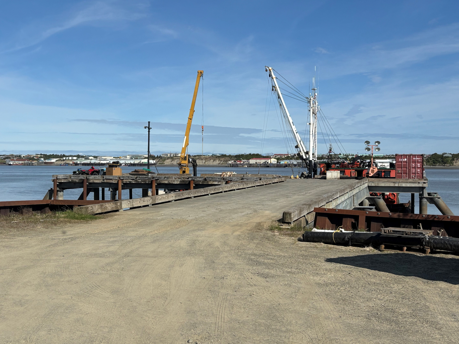 Alaska marine dock and coastal freight operations